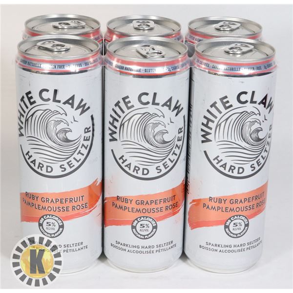 5%ALC.WHITE CLAW RUBY GRAPEFRUIT- 6 CANS * 355ML