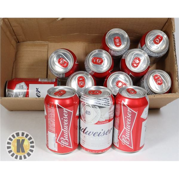 12 PACK CAN BUDWEISER 355ML 5.0% ALC.