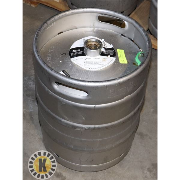EMPTY BEER KEG- 50L, HALF HITCH BREWING