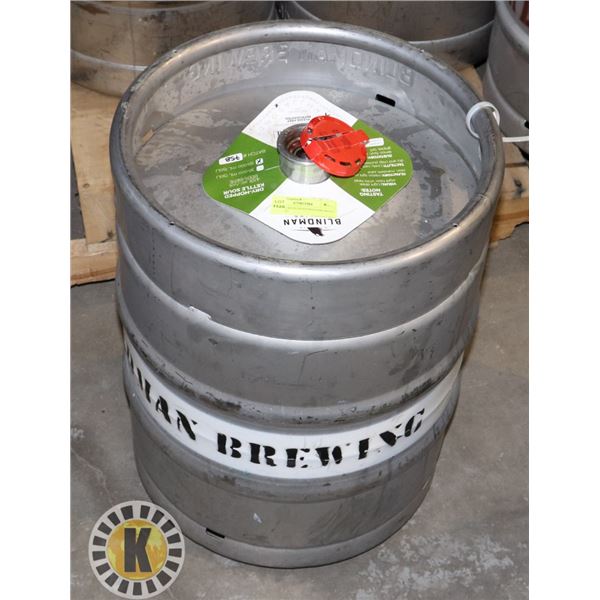 50L KEG WITH BLINDMAN BREWING. 4.5% ALC.