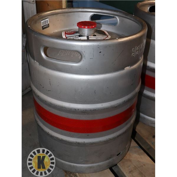 50L KEG W/ MED. HAT BREWING BLOOD ORANGE. 4.5%ALC