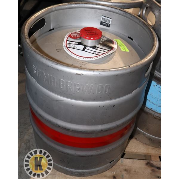 50L KEG W/ MED. HAT BREWING BLOOD ORANGE. 4.5%ALC.