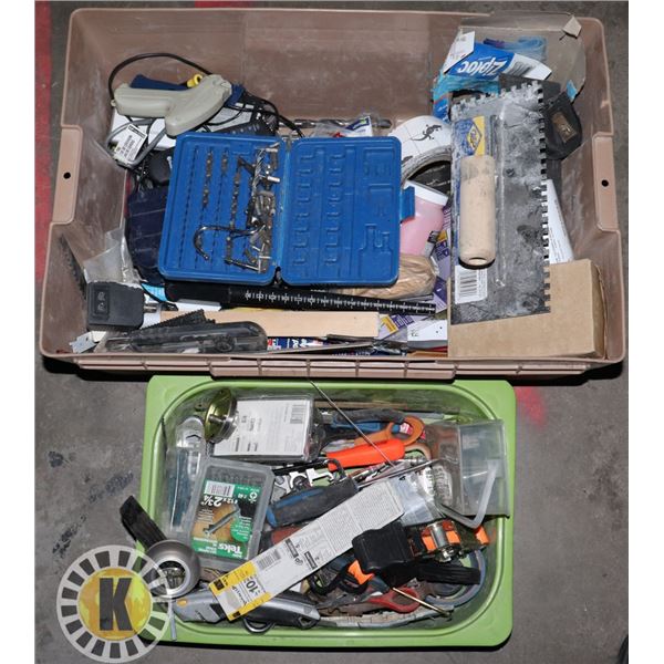 BOX OF ASSORTED TOOLS