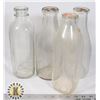 Image 1 : FOUR MILK BOTTLES