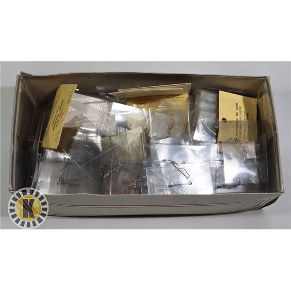 SMALL BOX OF BADGE HOLDERS