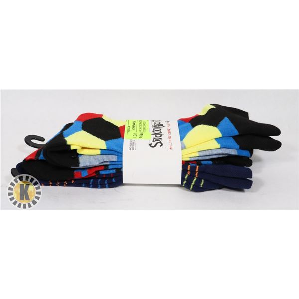 NEW 3PACK SOCKOPATH MENS WILD PATTERN SOCKS