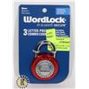 Image 1 : NEW WORD LOCK 3 LETTER COMBINATION LOCK