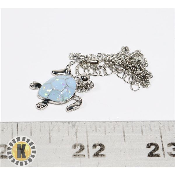 NEW IRIDESCENT LOOK TURTLE ON CHAIN