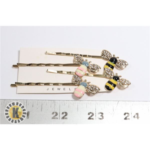 NEW VINTAGE LOOK BEE BOBBIE PINS