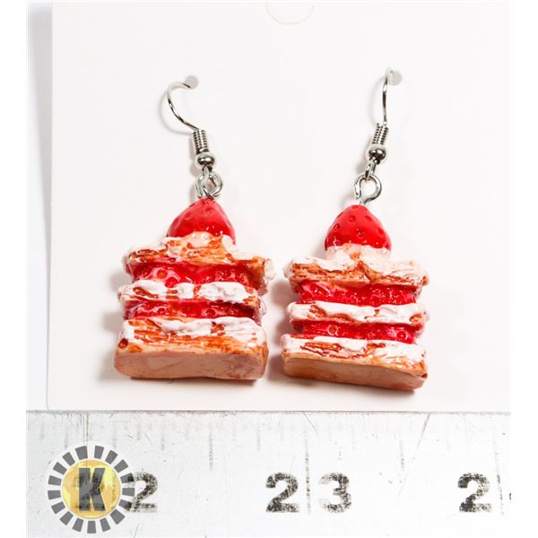 NEW STRAWBERRY SHORTCAKE EARRINGS