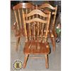 Image 1 : LOT OF THREE MATCHING WOODEN CHAIRS