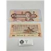 Image 2 : 4  1986  Bank of Canada Two Dollar Bank Notes Uncirculated