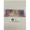 Image 2 : 2001 Bank of Canada $10 Bank Note  Serial Number FEE0100999