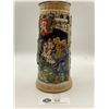 Image 2 : 10.5  Inch Tall Vintage Lidded German Beer Stein in Excellent Condition