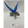 Image 1 : 9.5 by 8 inches wide Chrome Hood Ornament Horse with Wings