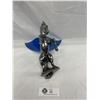 Image 3 : 9.5 by 8 inches wide Chrome Hood Ornament Horse with Wings