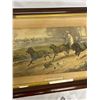 Image 2 : Antique 18 x 12 Inch Nimrods Daughters Horses Racing Framed Print