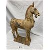 Image 1 : Vintage Chinese Clay Horse 16 x 19 Inches