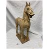 Image 2 : Vintage Chinese Clay Horse 16 x 19 Inches