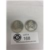Image 2 : 1965 and 1966 Canadian Silver 50cent Coins
