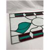 Image 2 : Nice 21 x 11.5 Inch Stained Glass