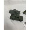 Image 2 : Lot of 4 Small Army Vehicles Ridge Toy Dinky Etc