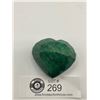 Image 2 : Rough Mineral Polished Emerald-Huge- 473.00 ct-94.60 grams-47x52x35mm Heart Cut-Brazil-Colour Enhanc
