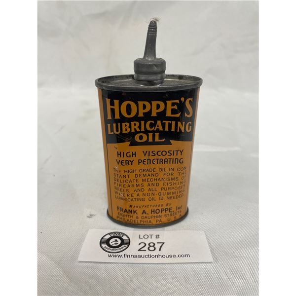 Early 3 Ounce Hoppes Lubricating Oil Tin