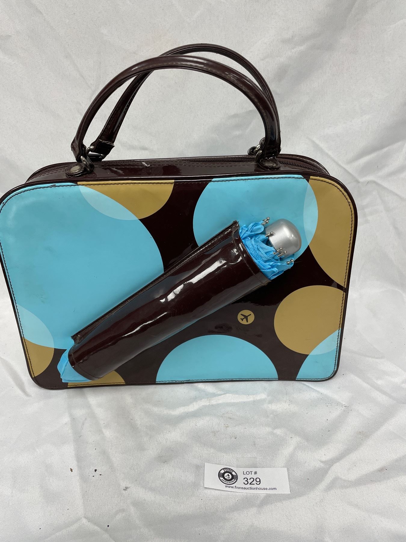 Stunning Beautiful Ladies Transversion Purse with Attached Umbrella