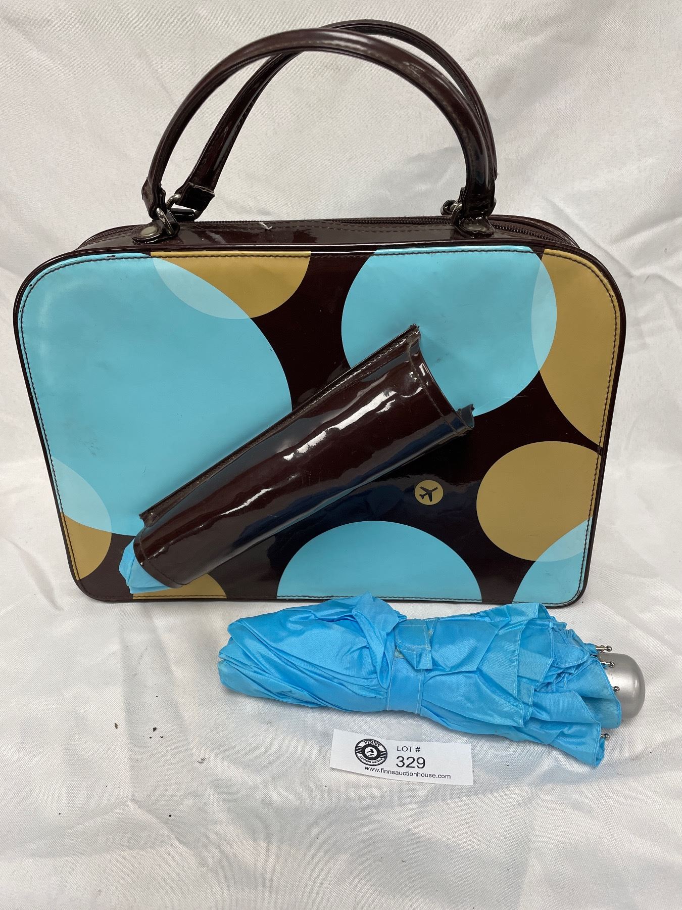Stunning Beautiful Ladies Transversion Purse with Attached Umbrella