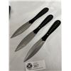 Image 2 : 3 New Throwing Knives In Sheath