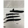 Image 1 : Lot of 3 Brand New Knives In Sheath