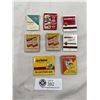 Image 1 : 8 Packs of Vintage Matchbooks Assorted Cigarette Brands Most Full