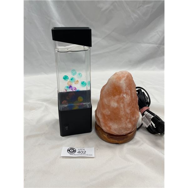 Himalayan Salt Lamp and Decorative Lava Lamp Both Working Order