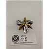 Image 2 : 1950s Sterling Silver Flower Brooch