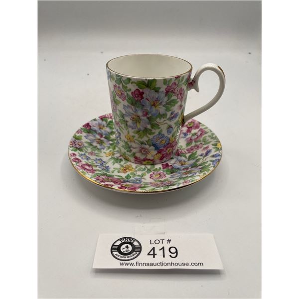 Royal Alberta Chintz Coffee Cup and Saucer