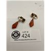 Image 2 : Pair of Amber TearDrop Earrings