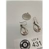 Image 2 : Pair of Sterling Silver Earring and Sterling Silver Valentine Pendant