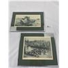 Image 1 : 2 15 x10" Framed 1907 Prints Cattle and Seattle Construction