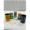 Image 1 : Nice Lot of 5 Vintage Oil Cans