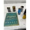 Image 2 : Lot of Vintage Collectible Tins, Oil, Paint and and Old Mustard Sign