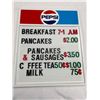 Image 2 : Vintage Pepsi Small Menu Board with Lots of Letters. 14 x17"