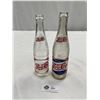 Image 1 : 2 Old Pepsi Cola Pop Bottles, 1 Double Dot, 1 Single Dot