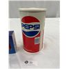 Image 2 : Large Pepsi Piggy Bank and a Small Mini Pepsi Can Clock