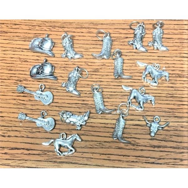 Collection of Country Western Charms, Make your own jewelry