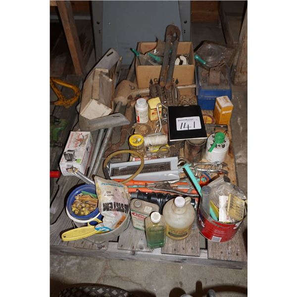 Vet Special, Calf Puller, Scale, Hoof Trimmers.