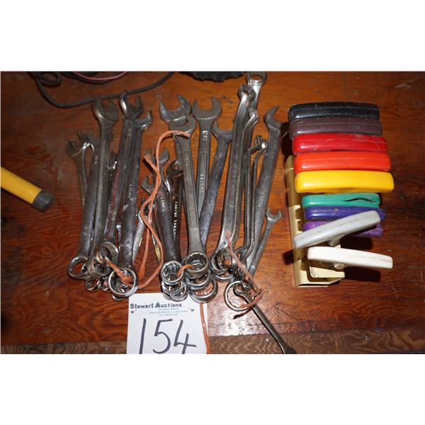 Assorted Wrenches and Allen Wrenches.