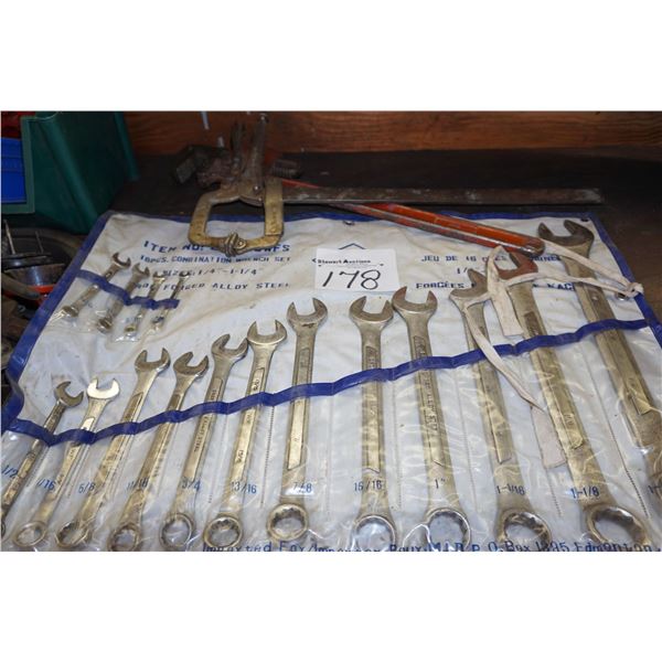 Wrench Set, Clamp, Pipe Wrench, Vice
