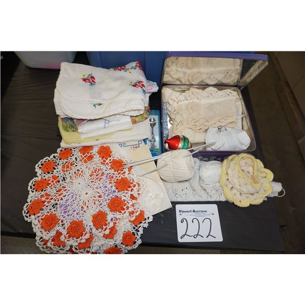 Knitting, Doilies etc.