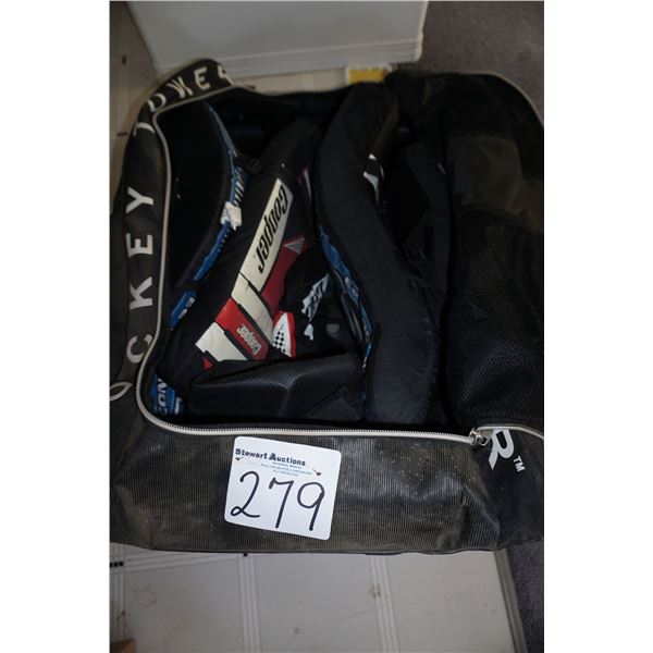 Hockey Equipment in Bag - Street Hockey.